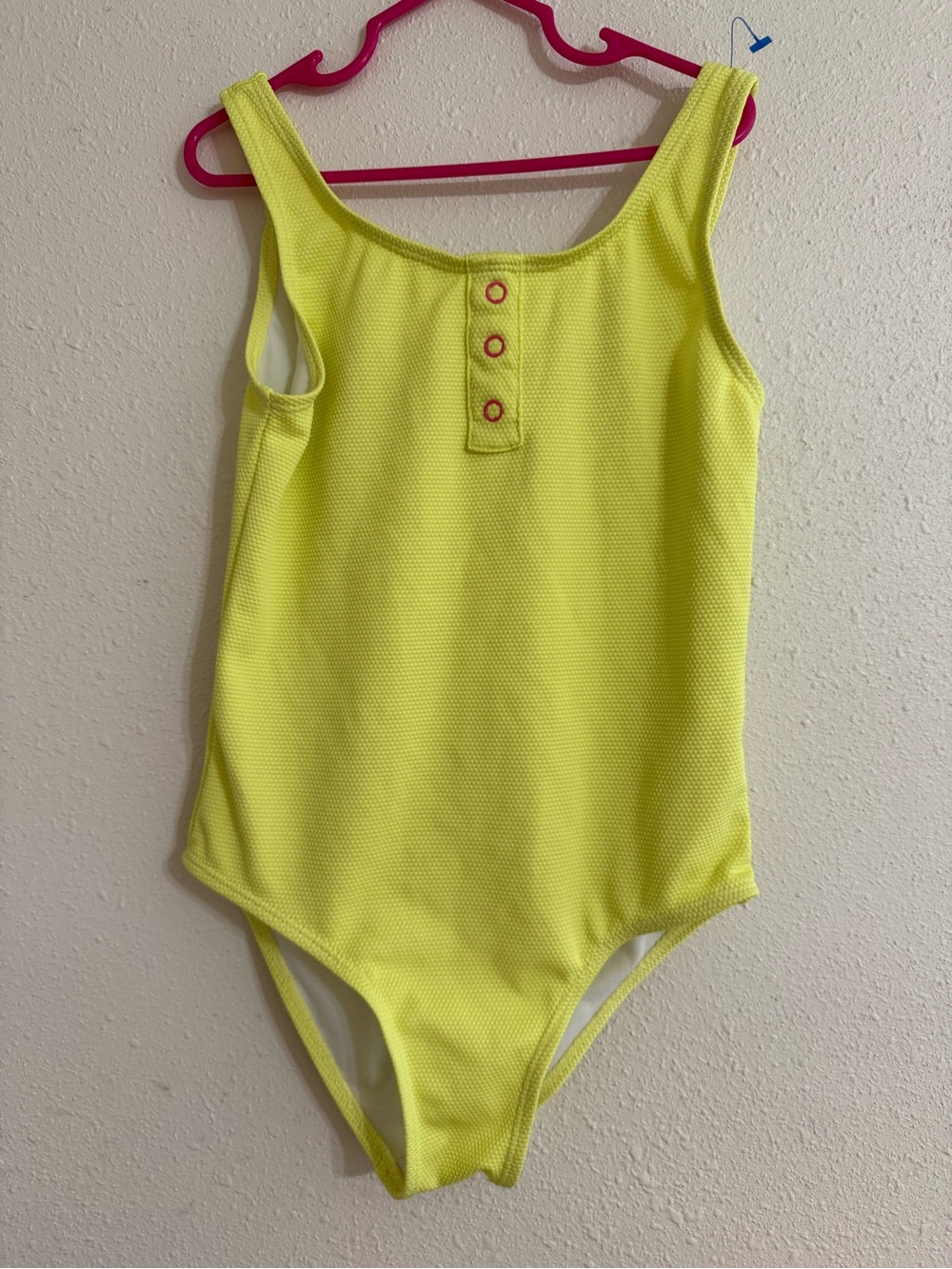 Girls' Bright Yellow One-Piece Swimsuit 10
